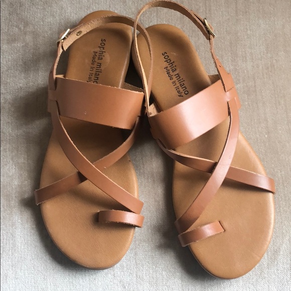 sophia milano leather sandals